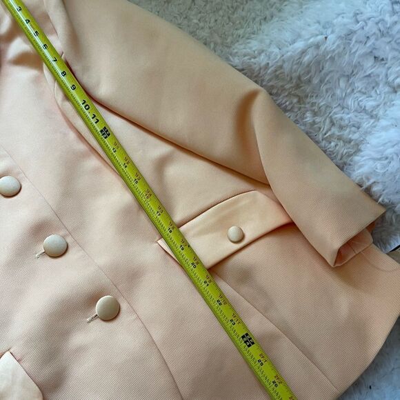 NWT Chad Stevens Two piece suit Blazer & skirt golden orange SZ16 ,100%polyester - Picture 14 of 15